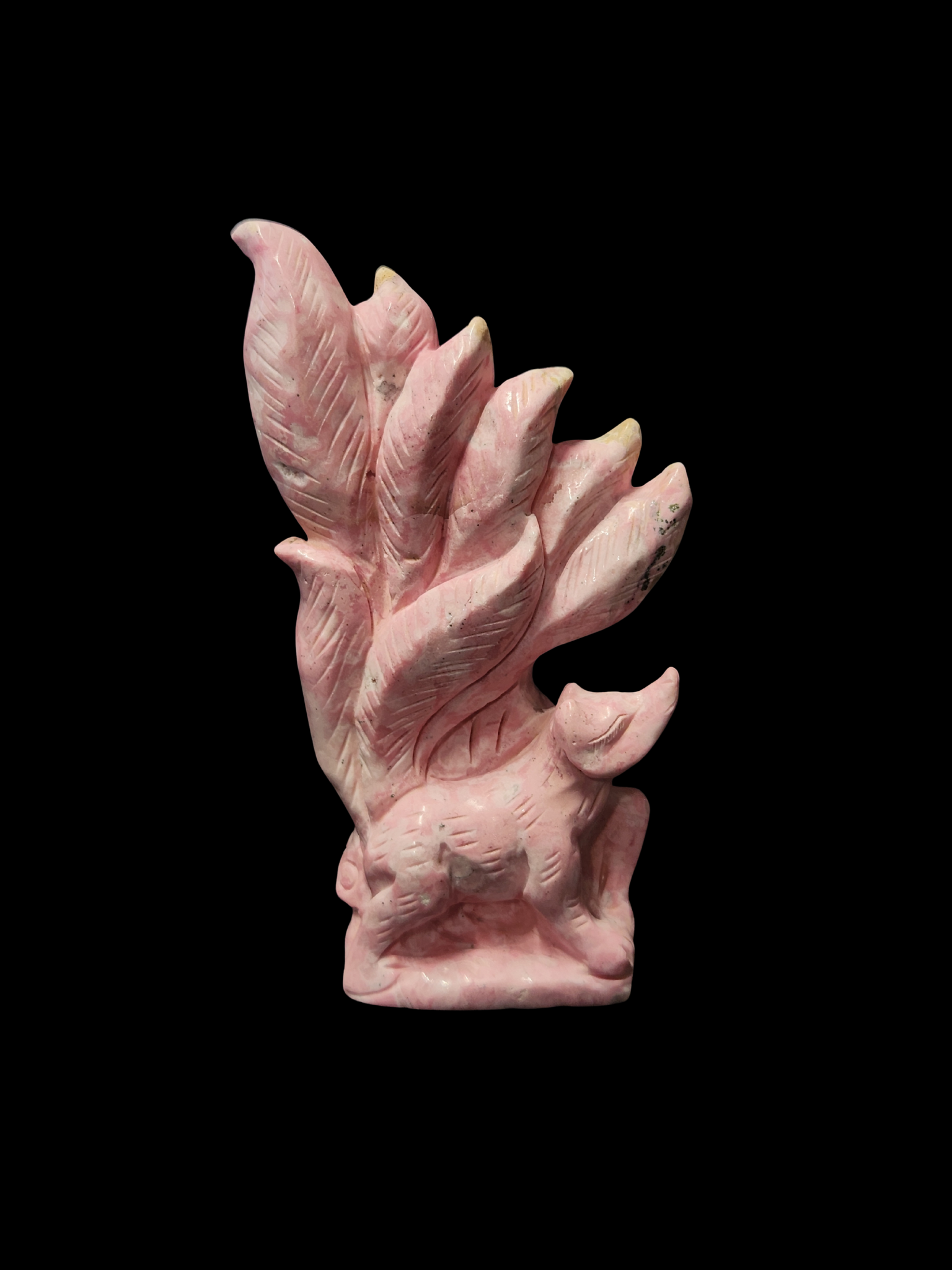 Fox 9 Tails (Kitsune) - Rhodochrosite