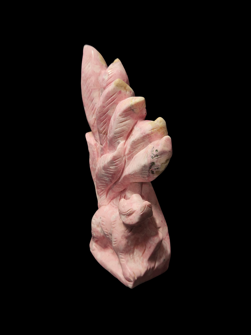 Fox 9 Tails (Kitsune) - Rhodochrosite
