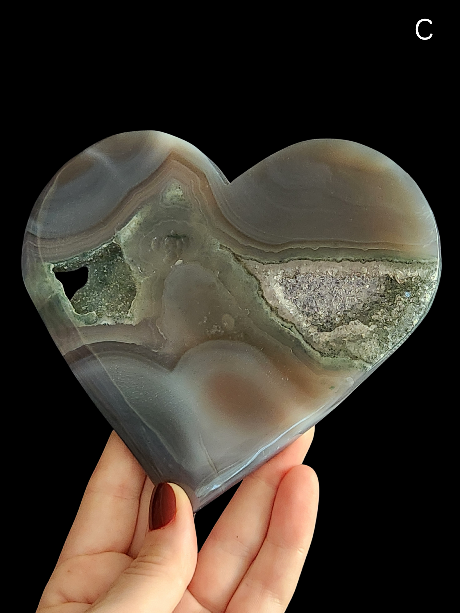 Heart - Agate Geode
