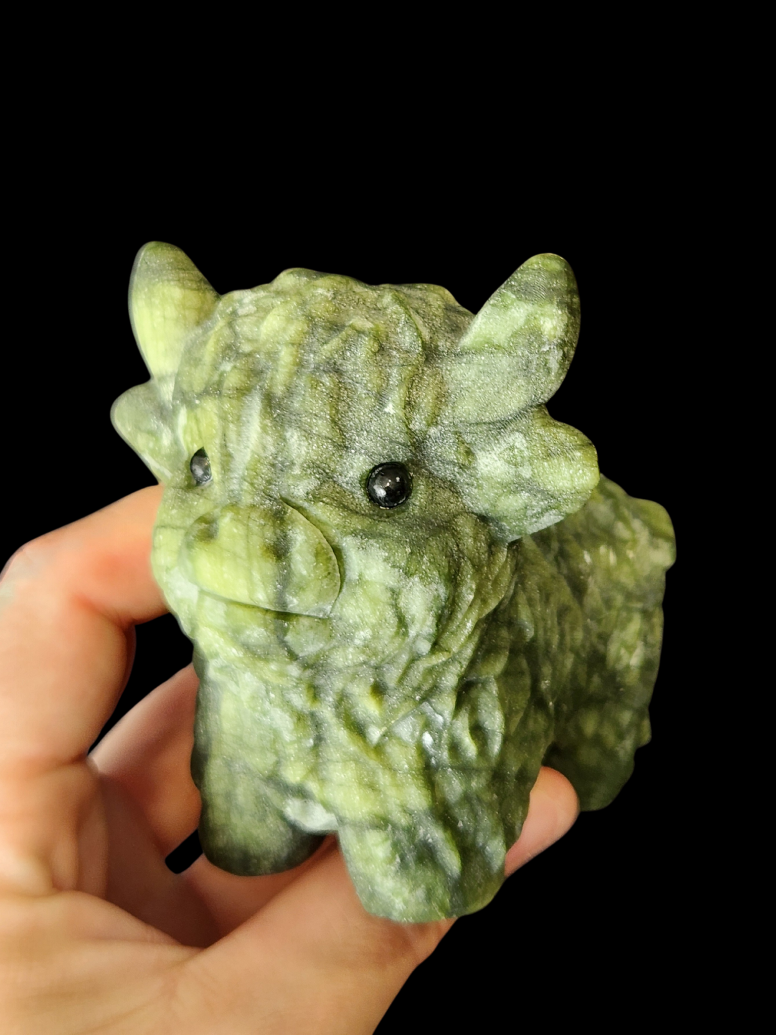 Highland Cow - Green Jade