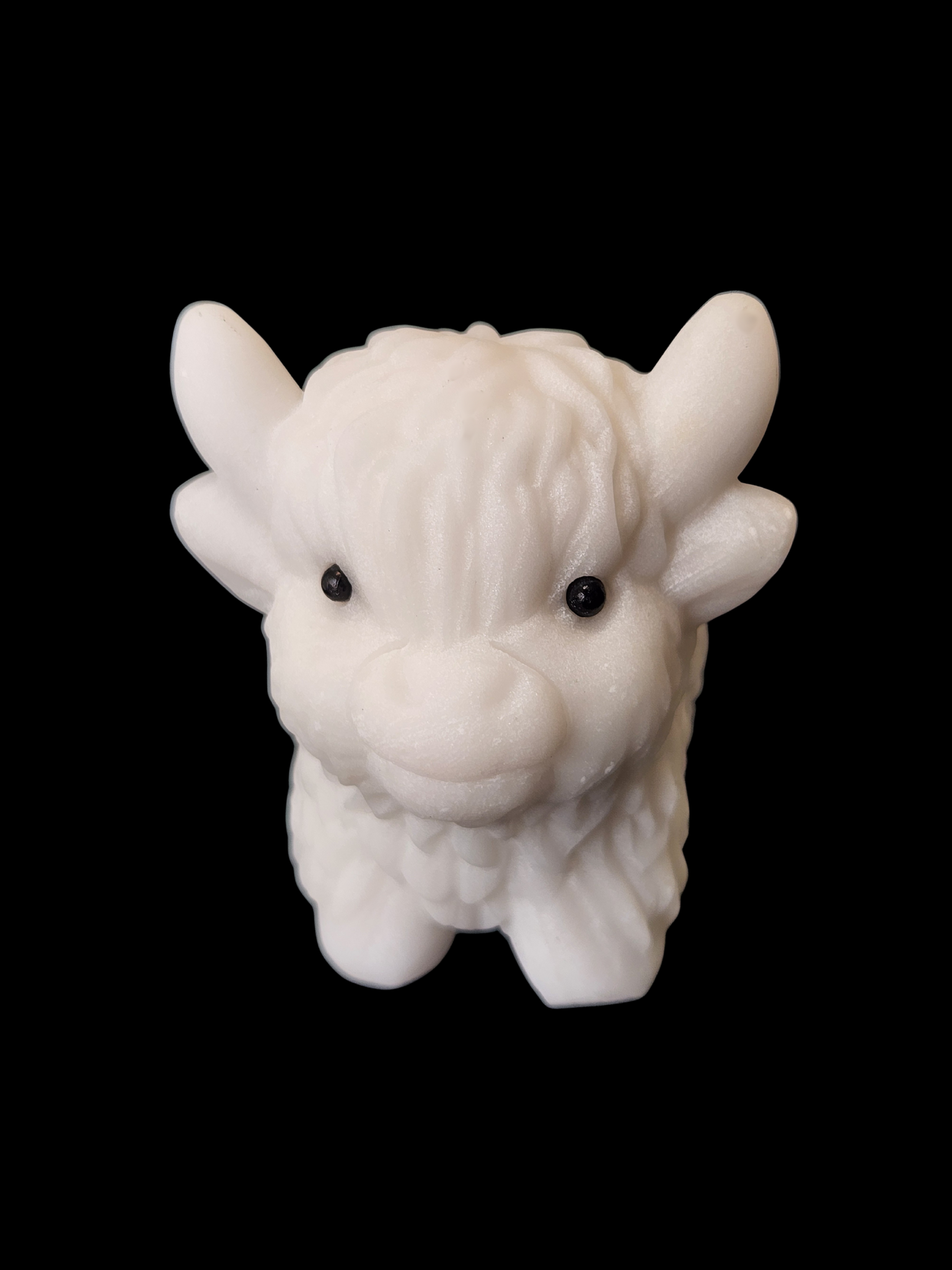 Highland Cow - White Jade