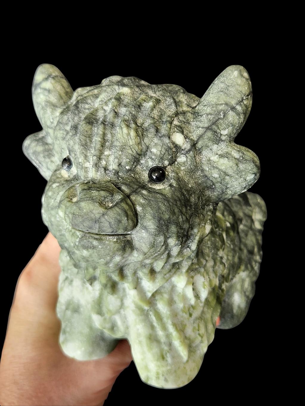 Highland Cow - Green Jade