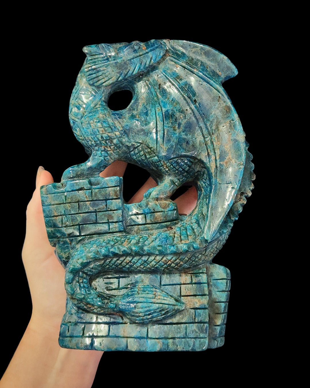 Dragon - Blue Apatite
