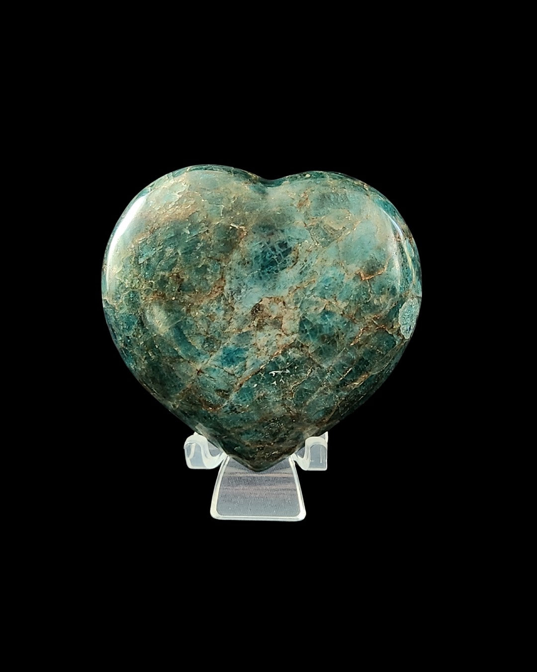 Heart - Blue Apatite