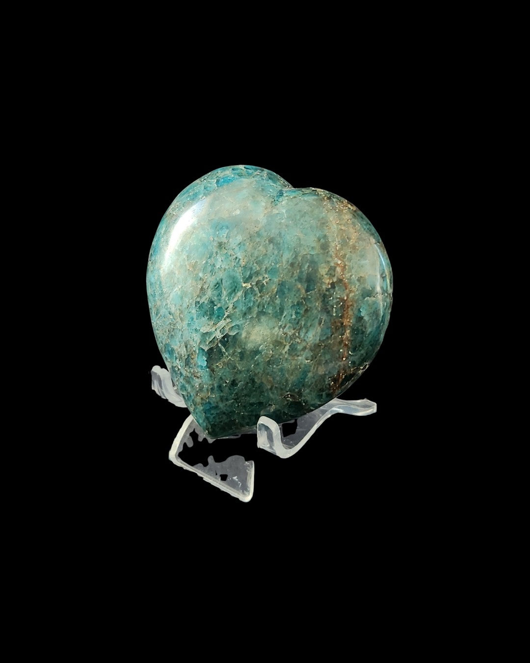 Heart - Blue Apatite