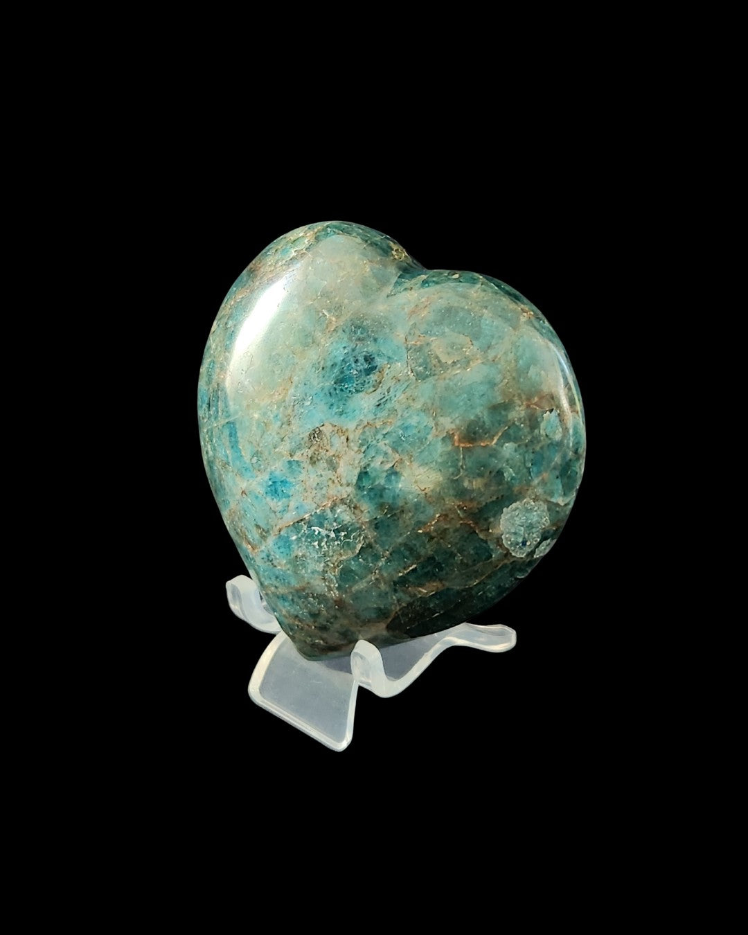 Heart - Blue Apatite