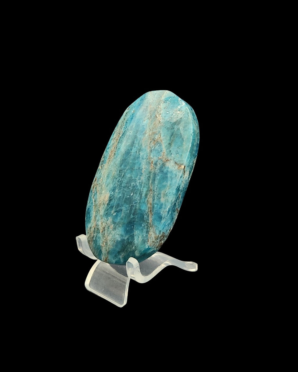 Palm Stone - Blue Apalite