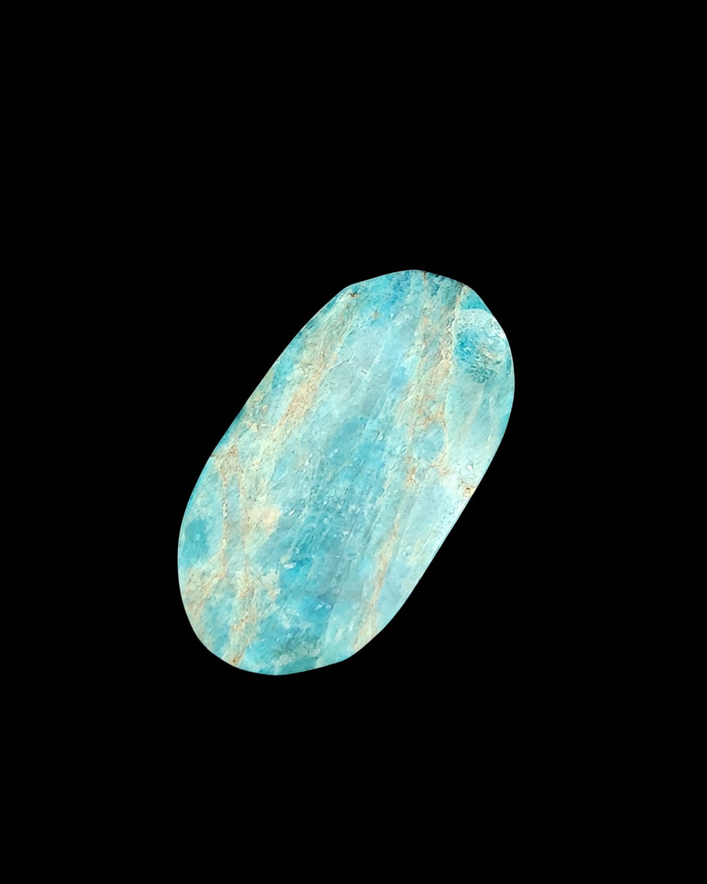 Palm Stone - Blue Apalite