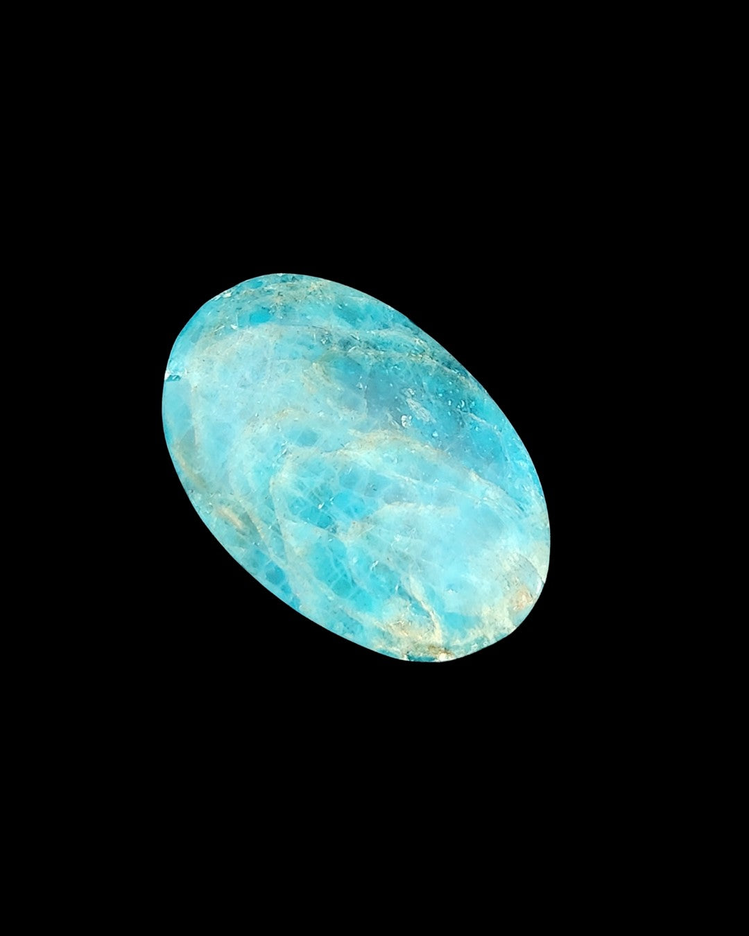 Palm Stone - Blue Apalite