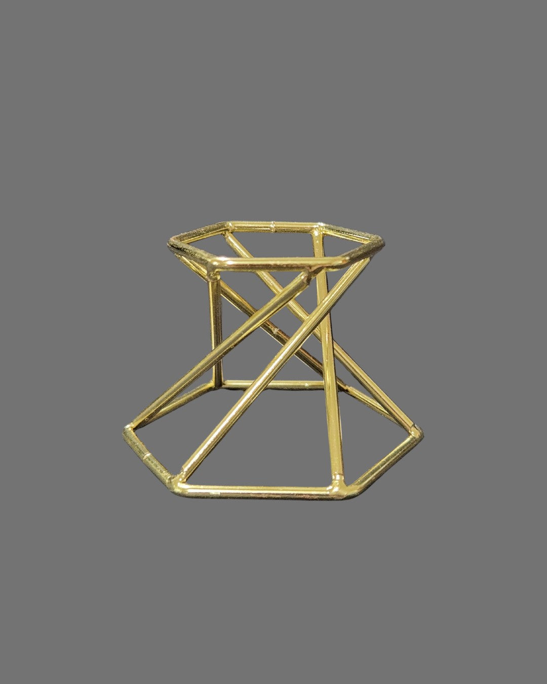 Double Sided Sphere Stand - Gold
