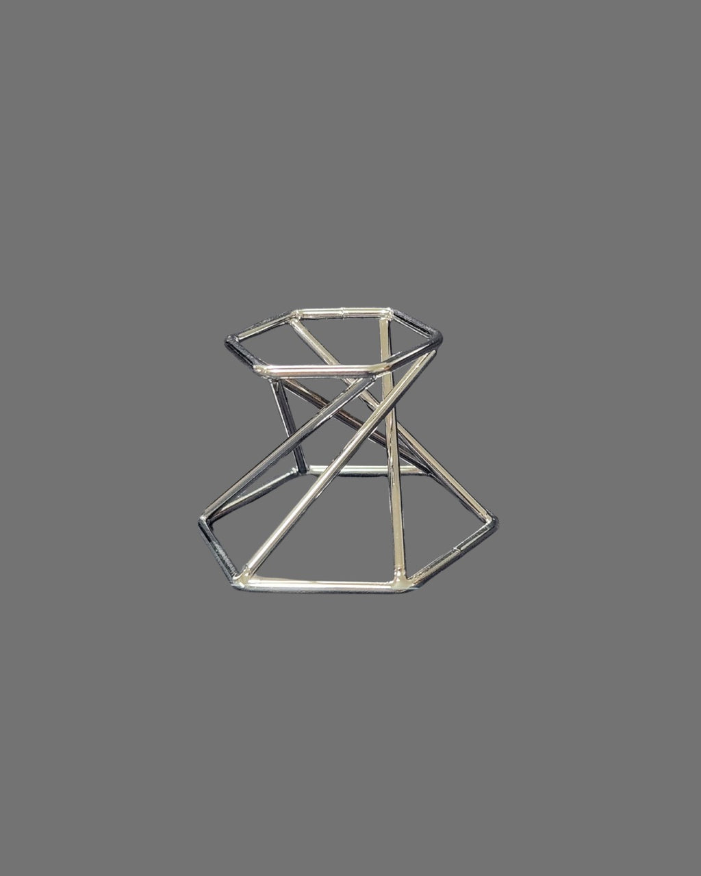 Double Sided Sphere Stand - Silver