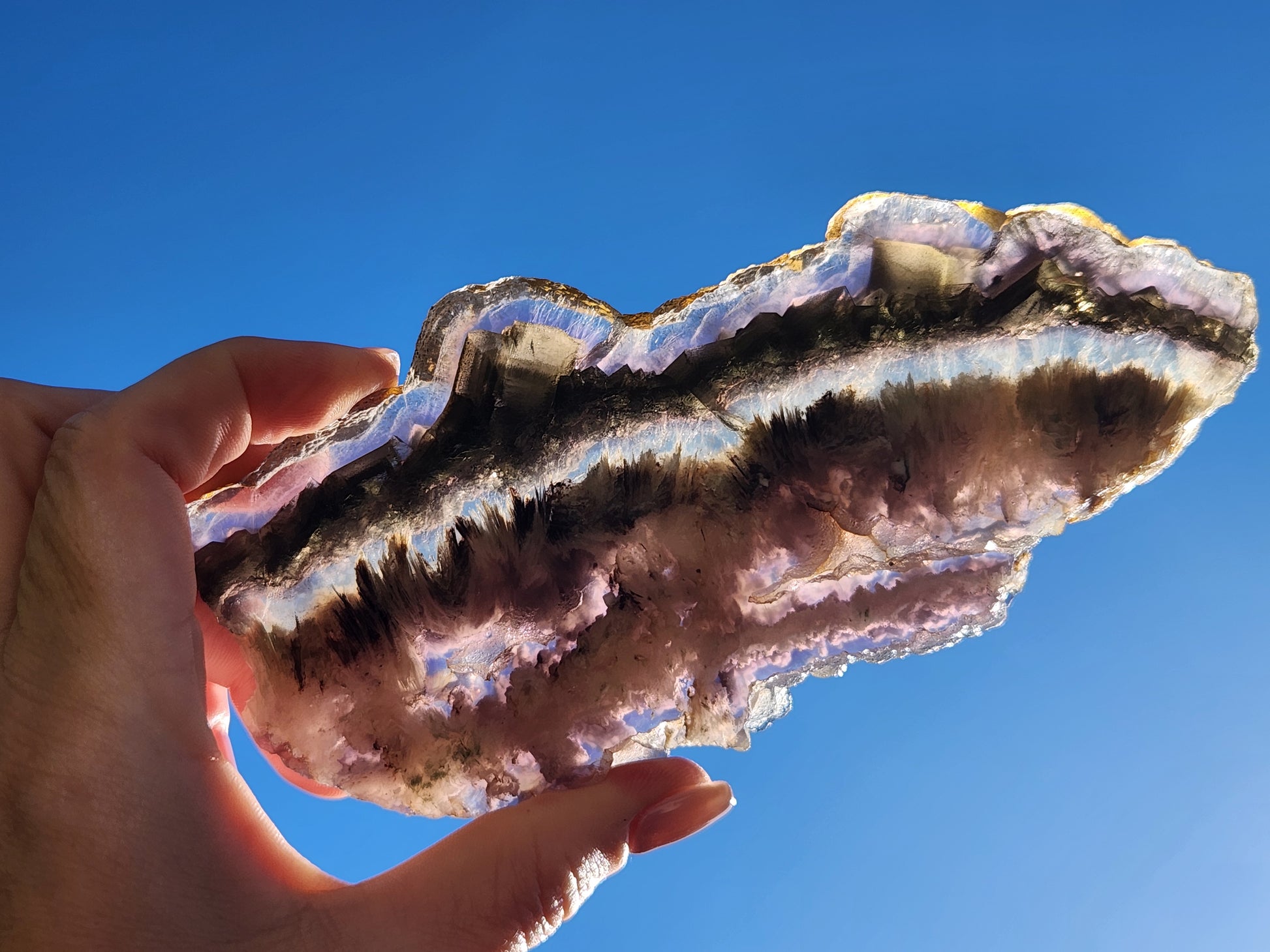 Slab - Fluorite & Pyrite