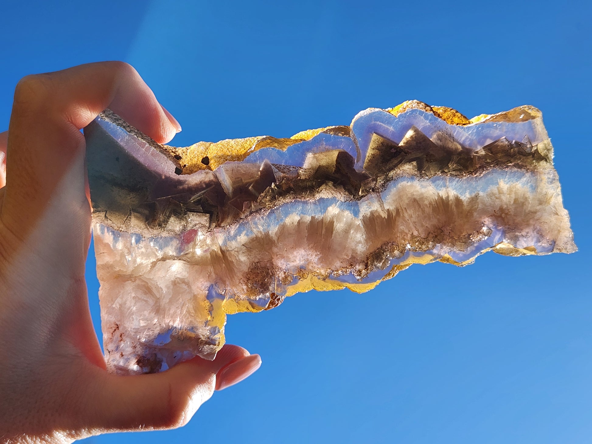 Slab - Fluorite & Pyrite