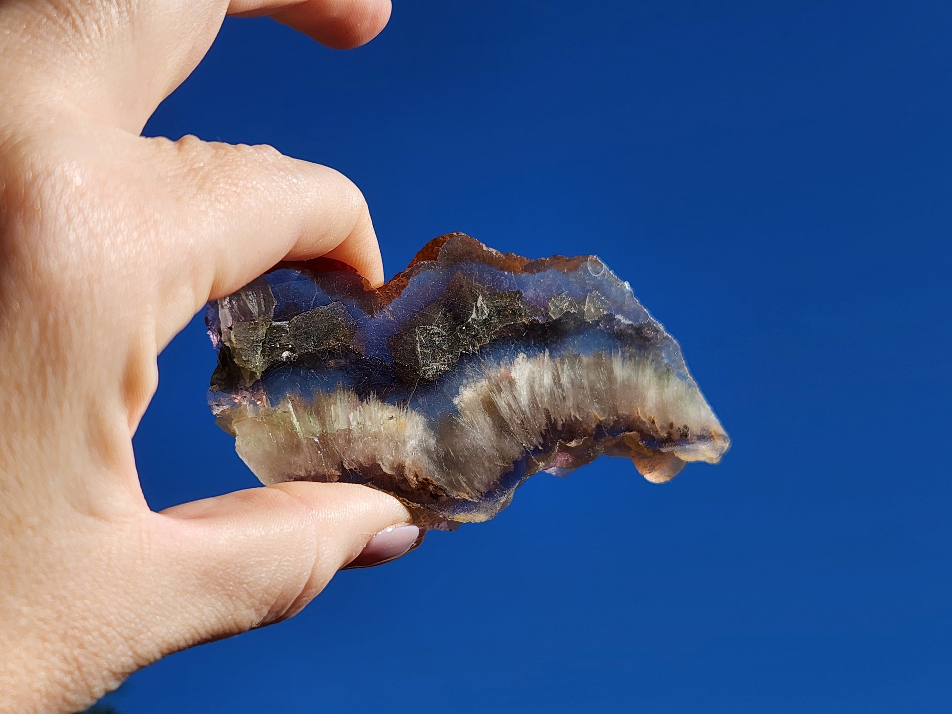 Slab - Fluorite & Pyrite