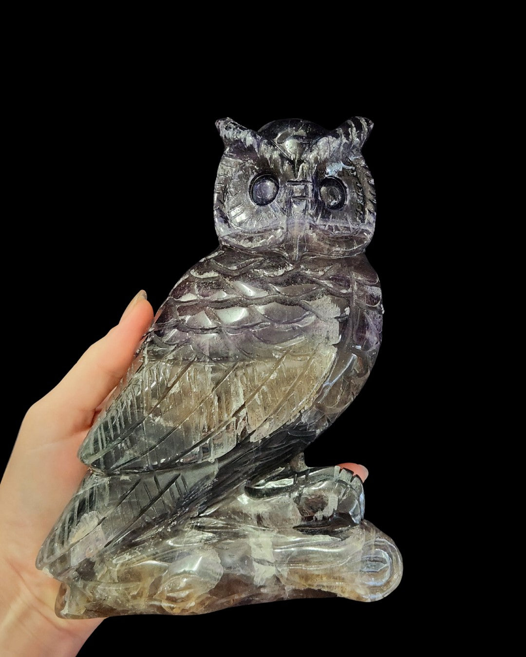 Owl - Fluorite