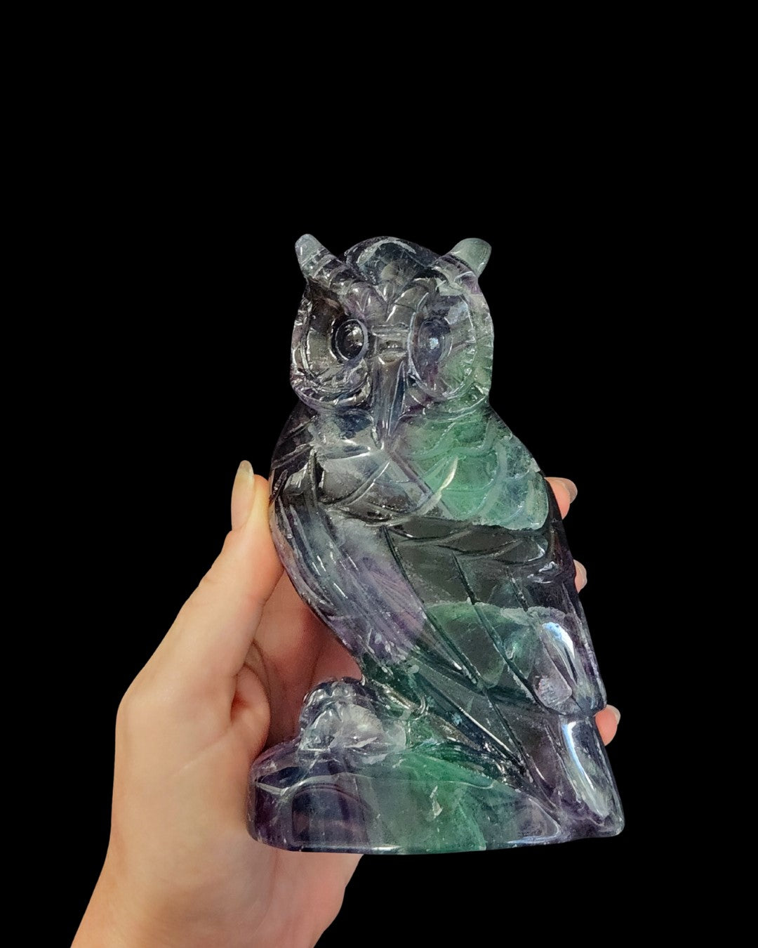 Owl - Fluorite