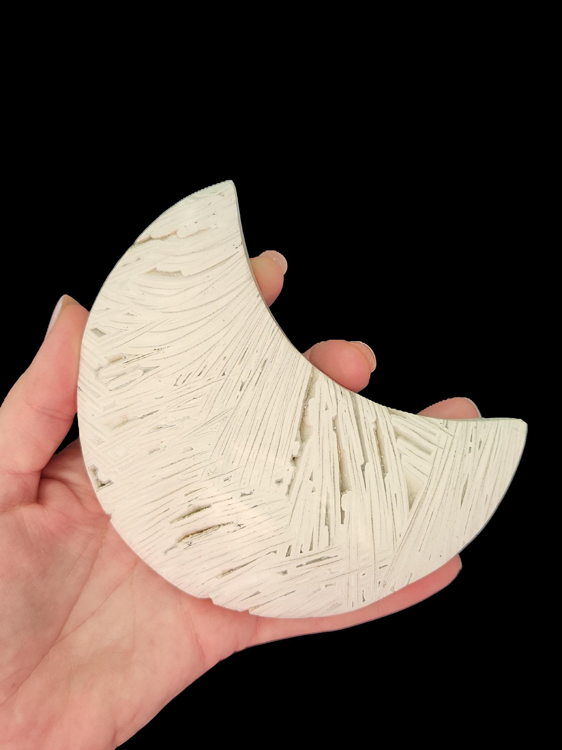 Moon - Mexican White Lace Agate
