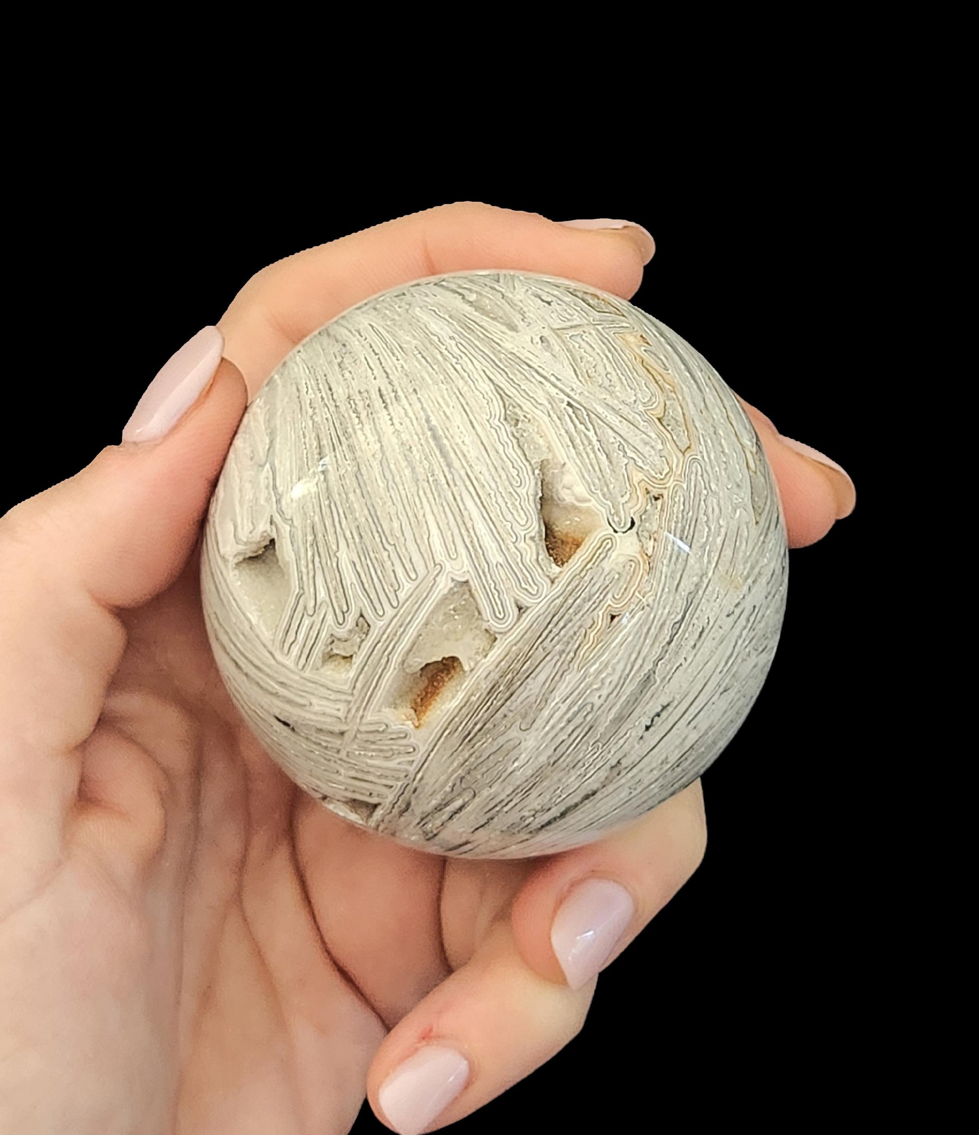 Sphere - Mexican White Lace Agate