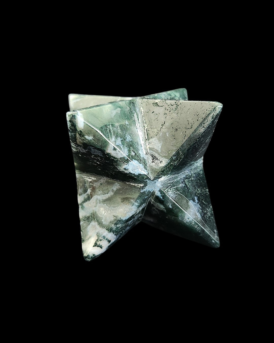 Merkaba - Moss Agate