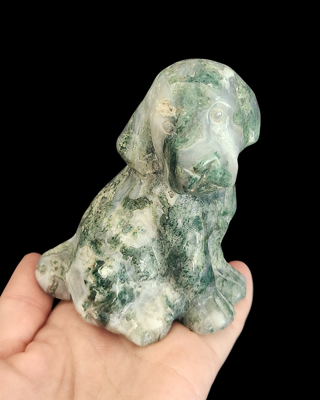 Hound Dog - Moss Agate