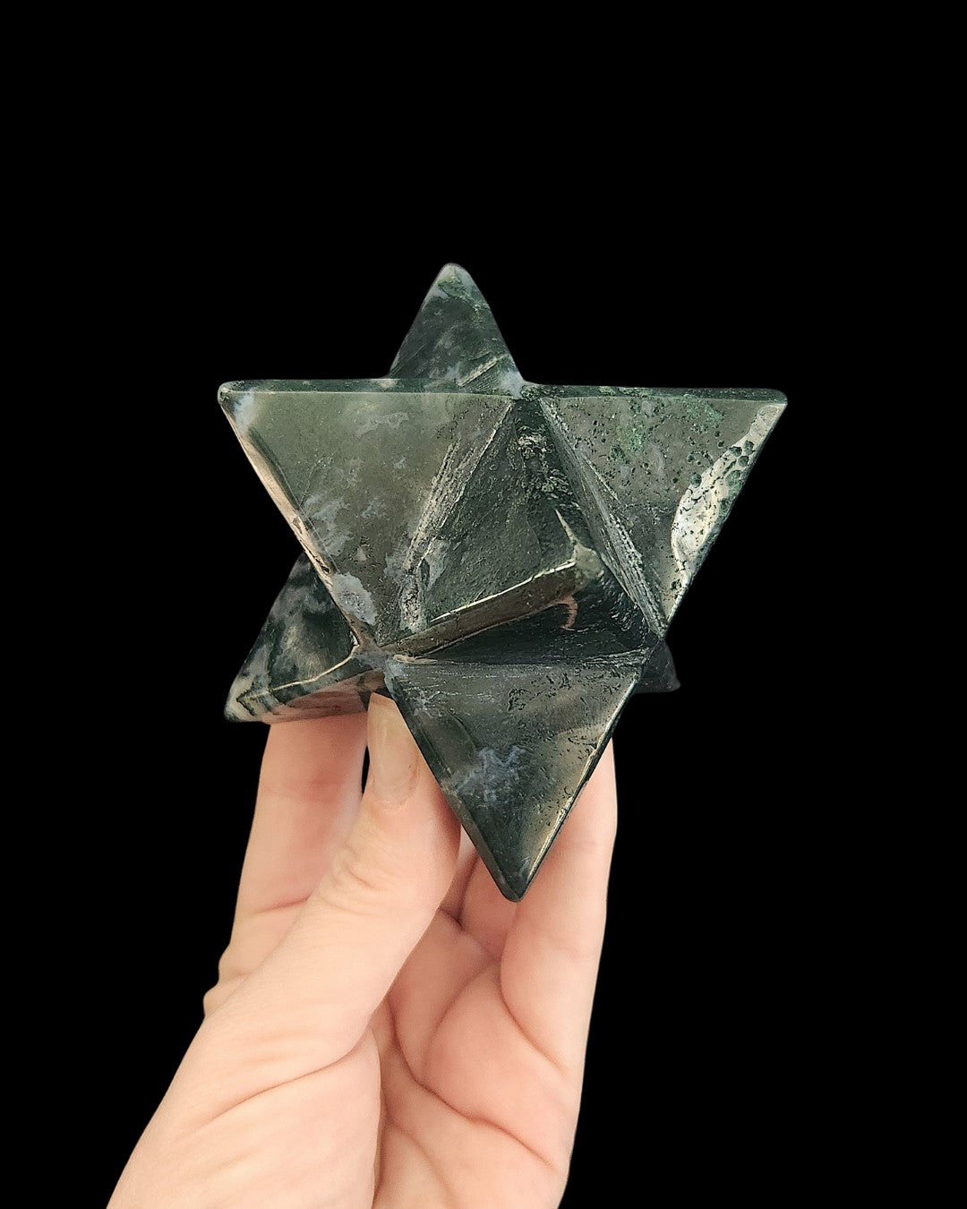 Merkaba - Moss Agate