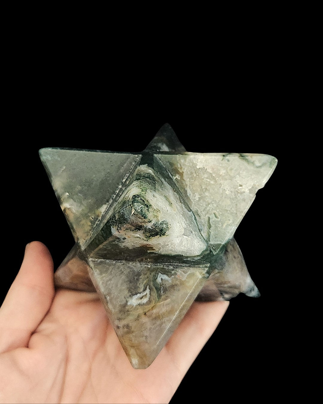 Merkaba - Moss Agate