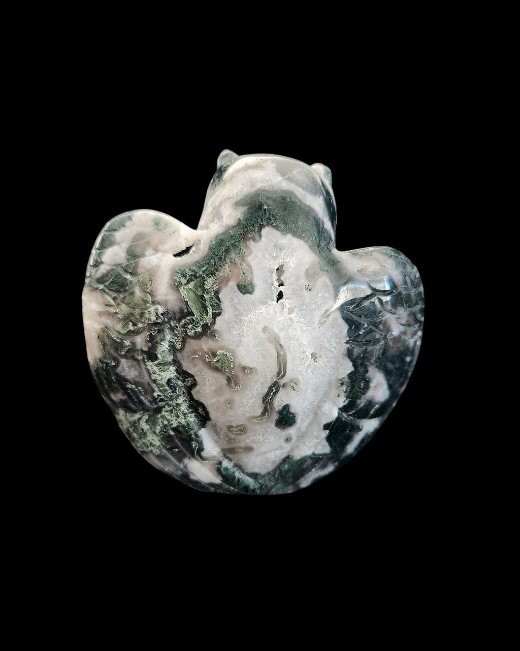 Owl - Moss Agate