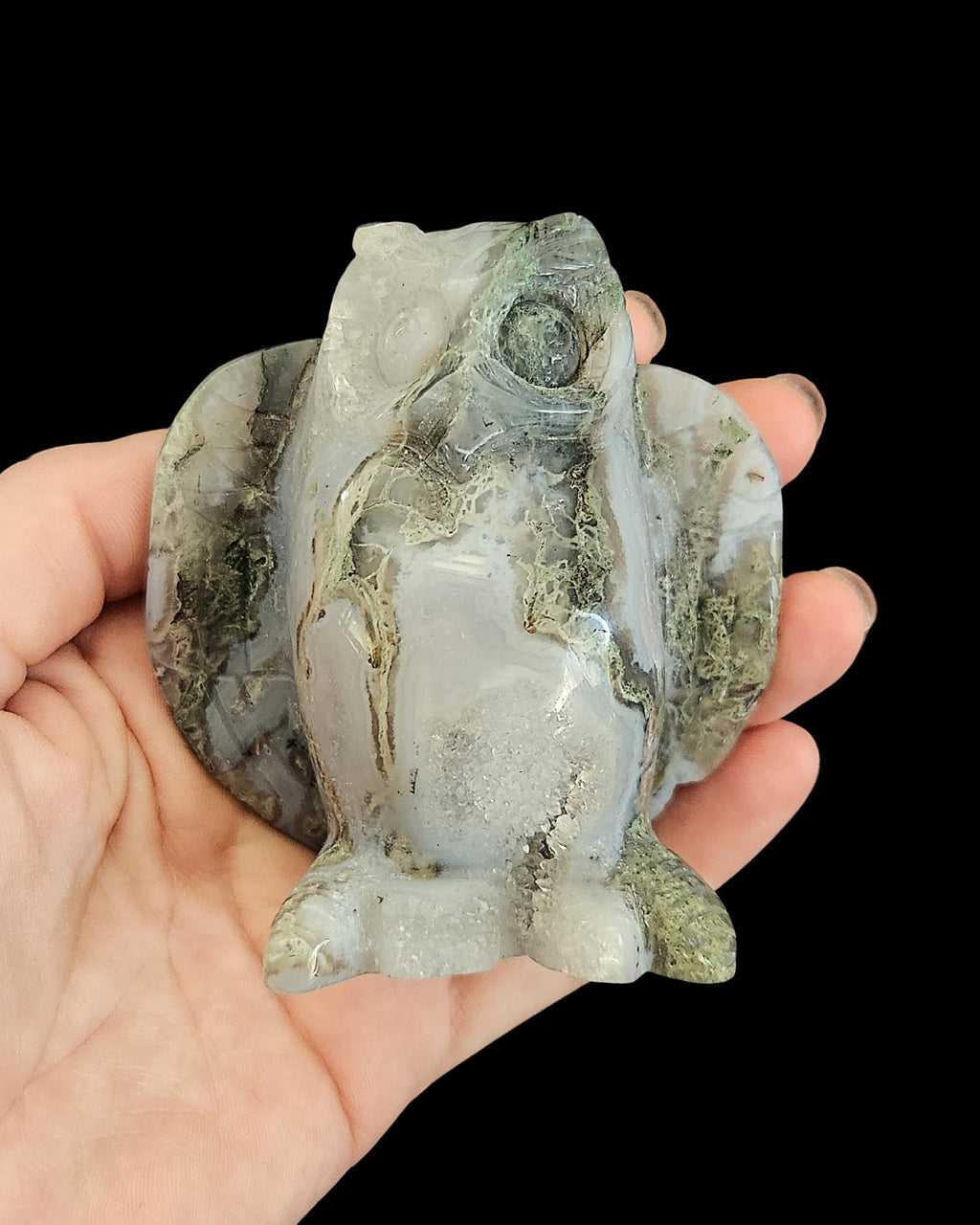 Owl - Moss Agate