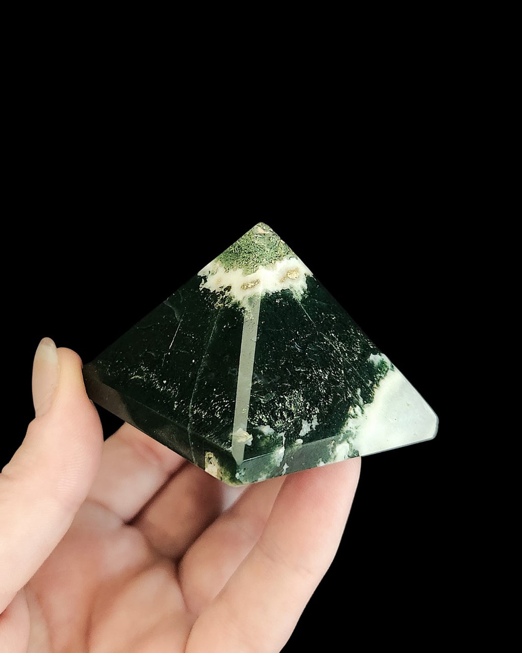 Pyramid - Moss Agate