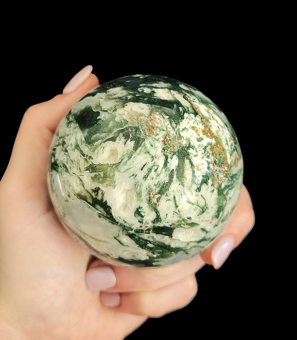 Sphere - Moss Agate