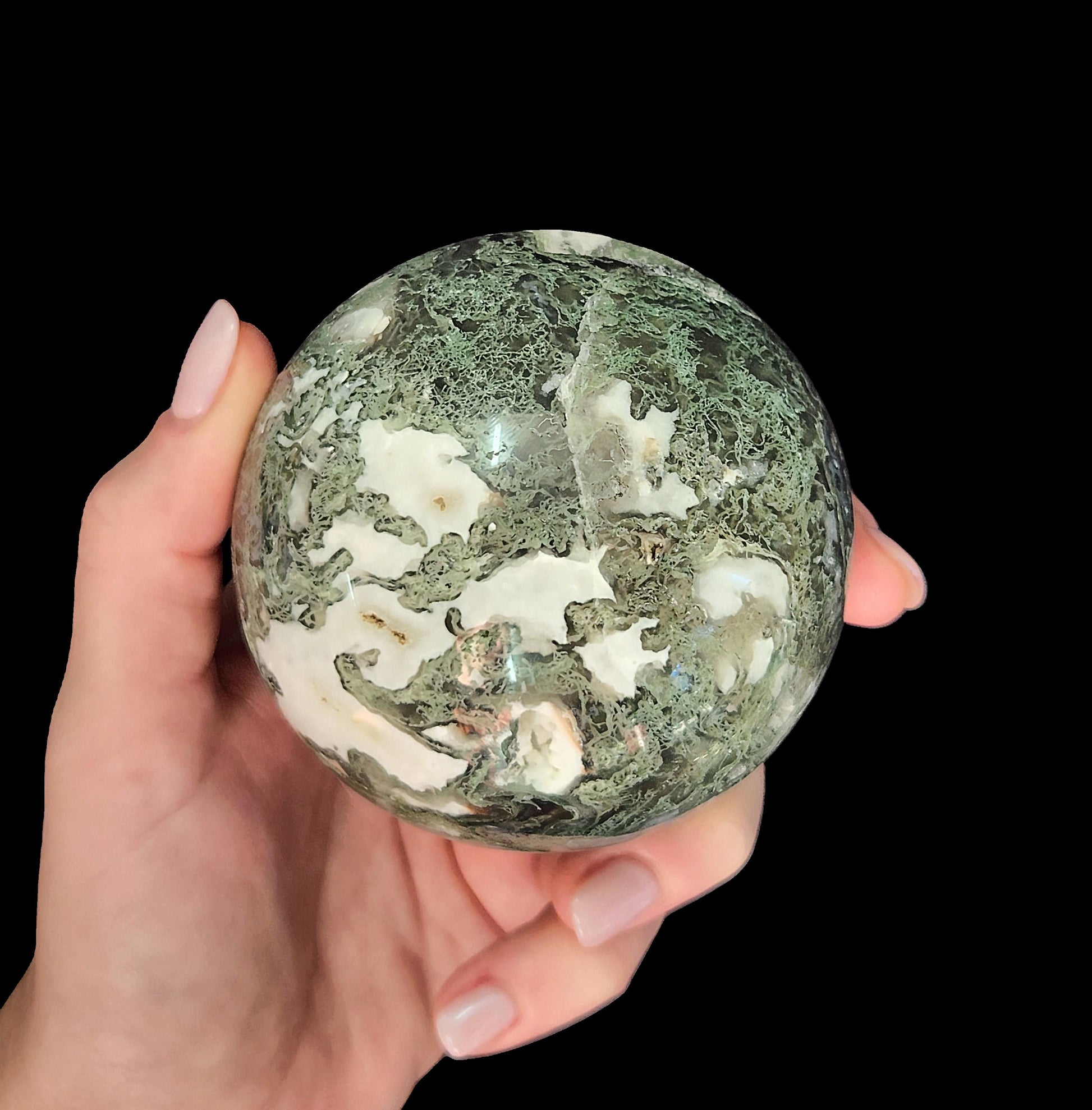 Sphere - Moss Agate