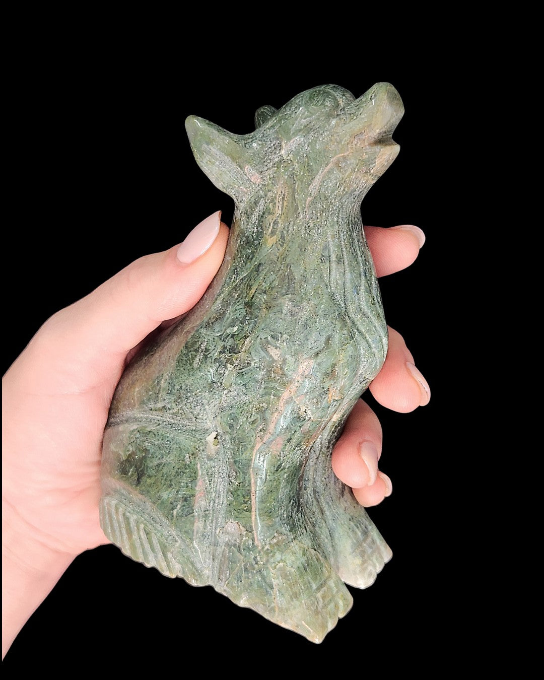 Wolf - Moss Agate