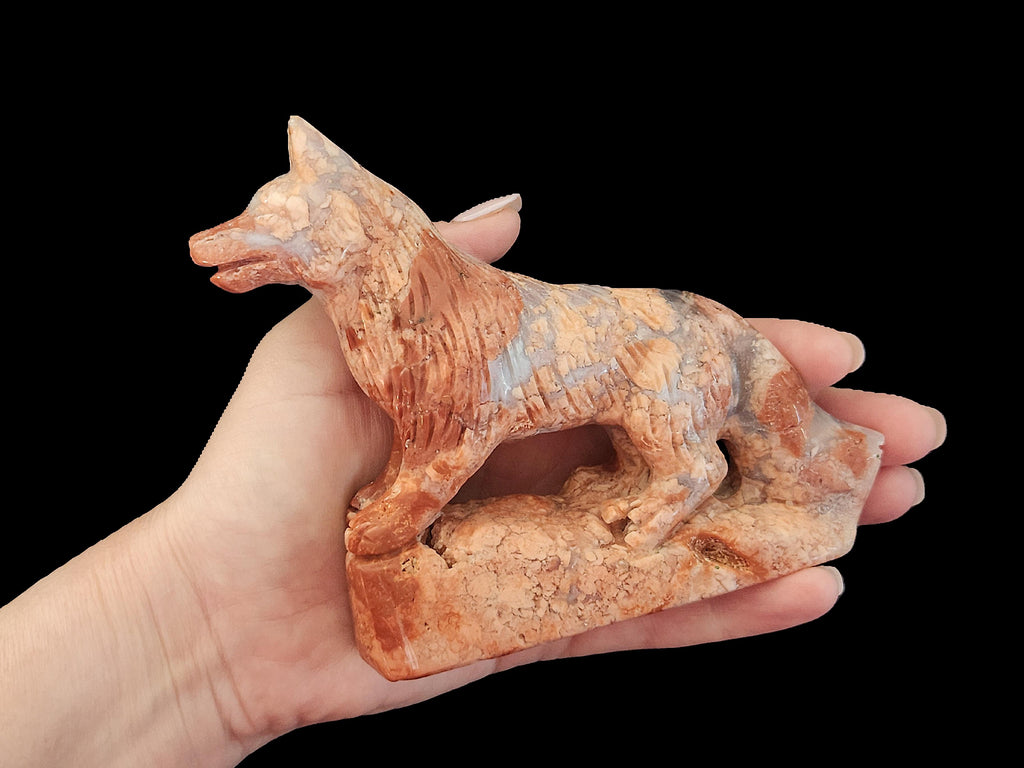 Wolf - Pink Agate