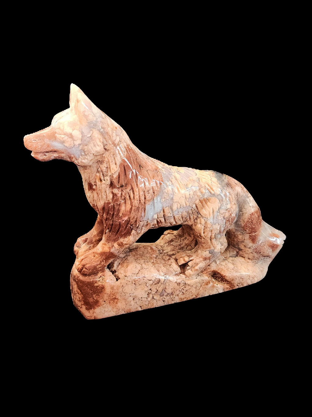 Wolf - Pink Agate