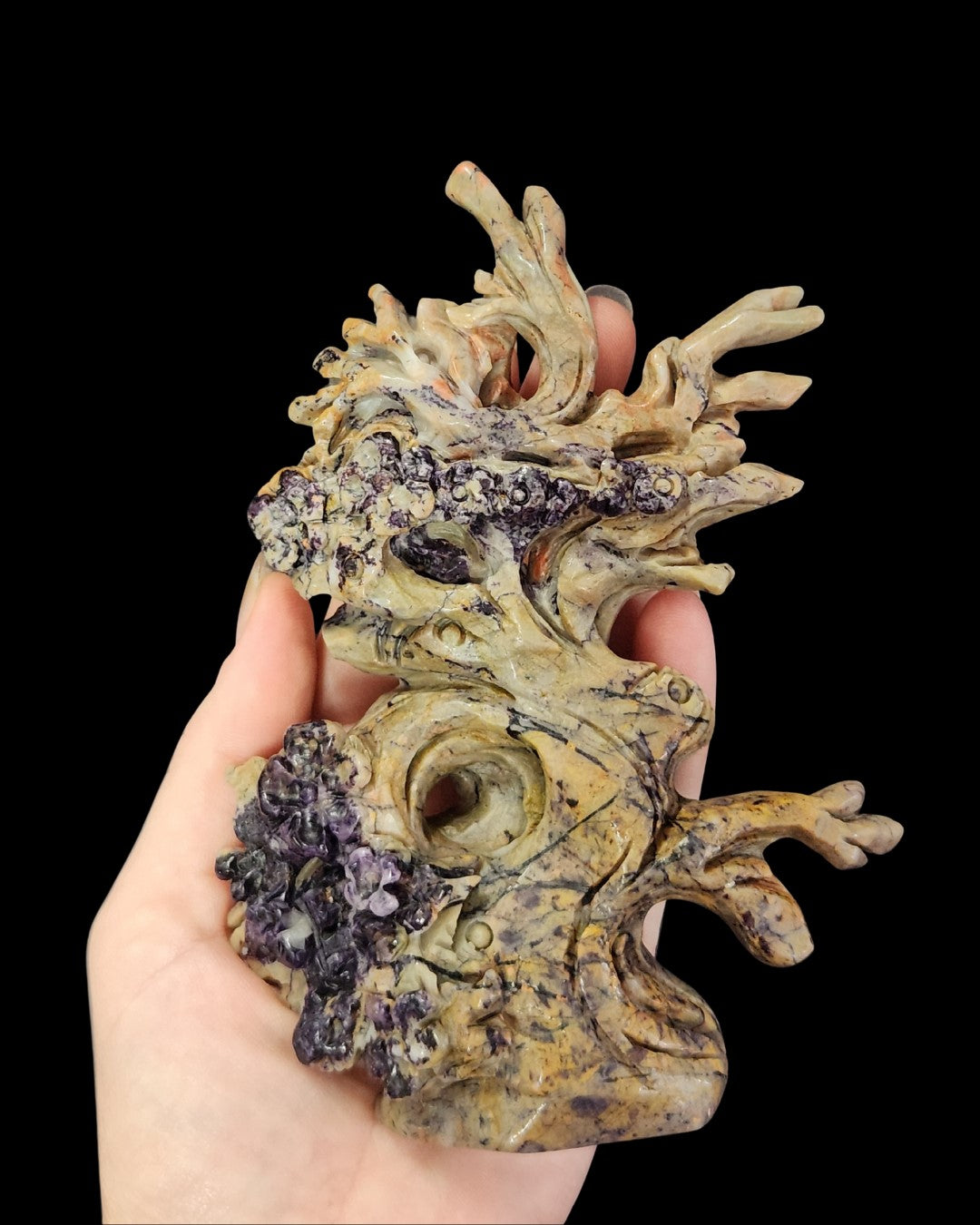 Tree Carving - Purple Mica