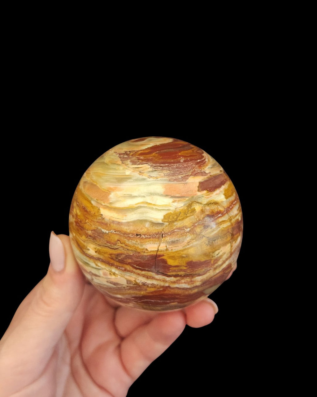 Sphere - Green & Red Onyx