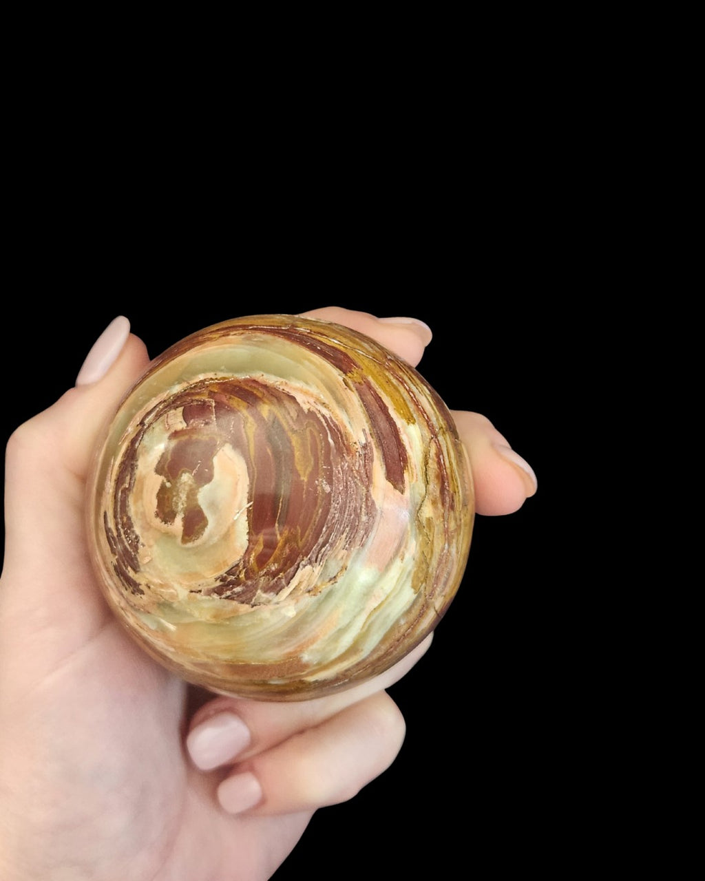 Sphere - Green & Red Onyx