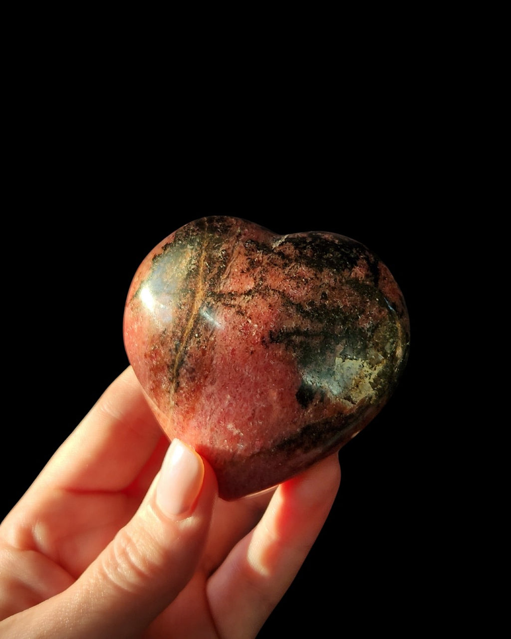 Heart - Rhodonite