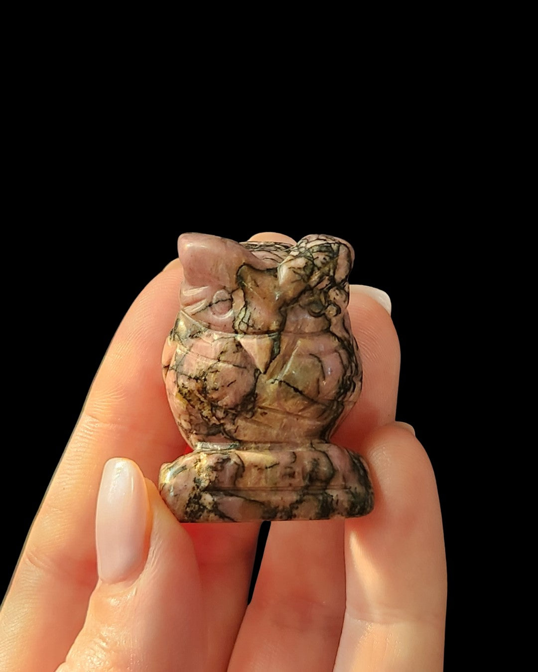 Owl - Rhodonite
