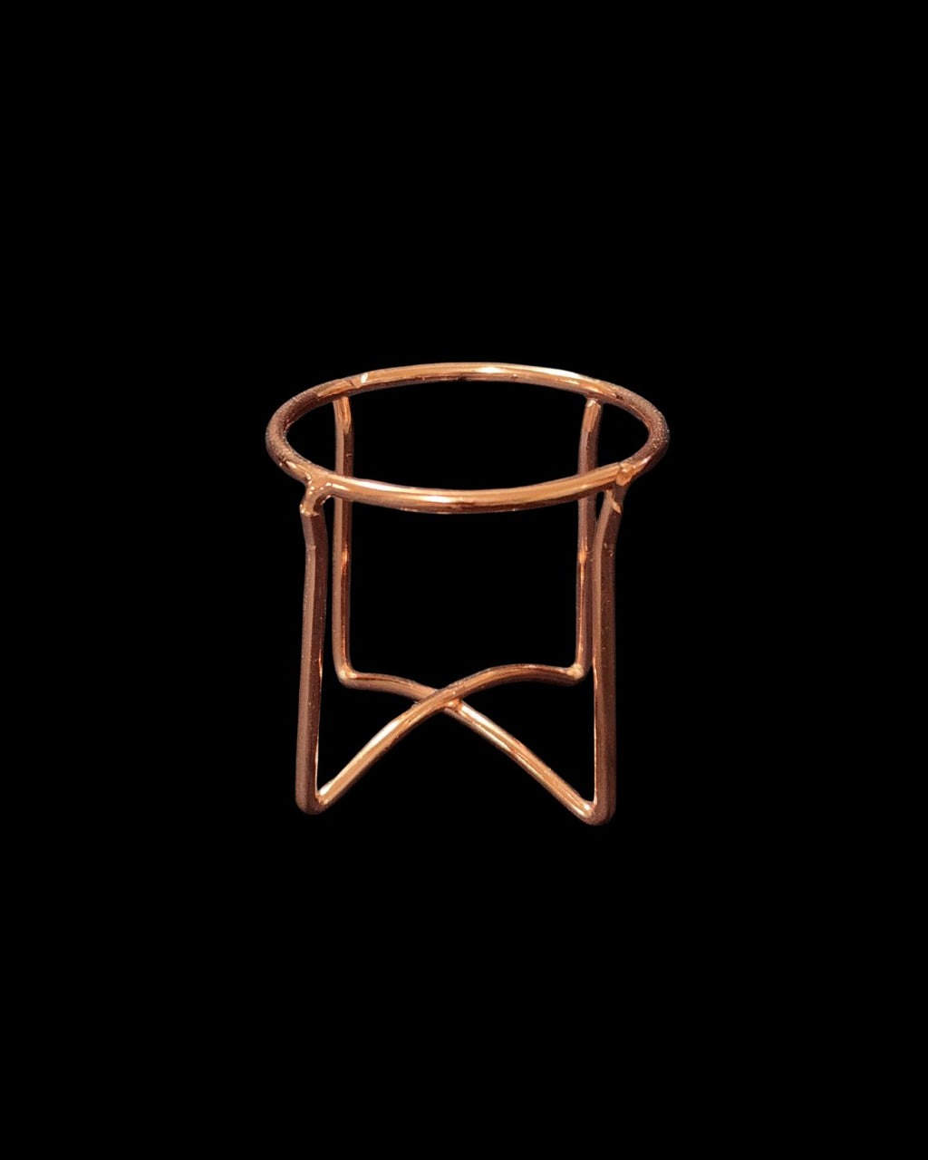 Round Sphere Stand - Rose Gold