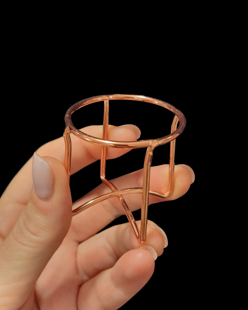 Round Sphere Stand - Rose Gold