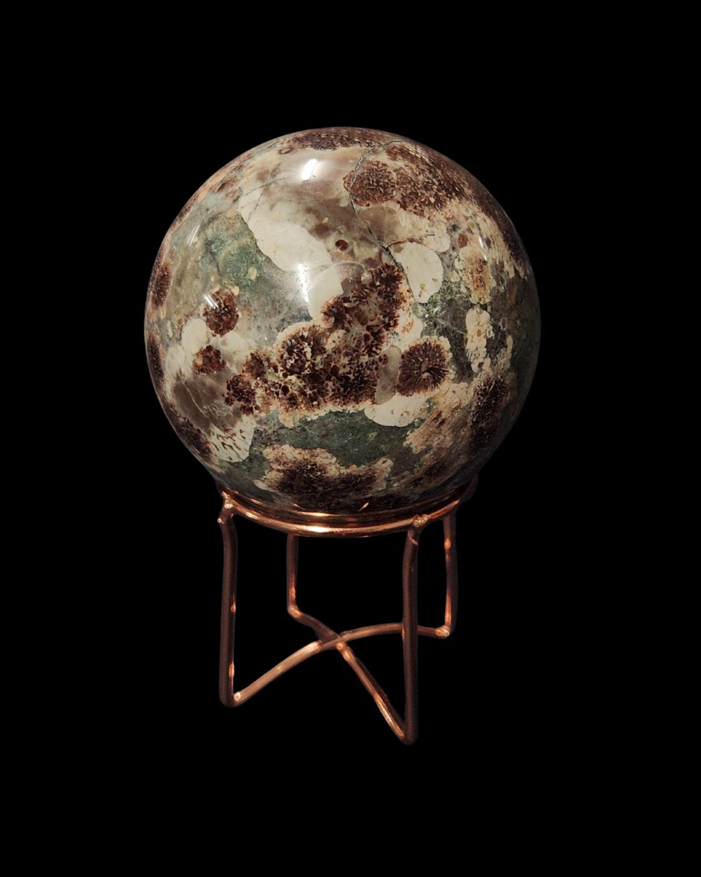 Round Sphere Stand - Rose Gold