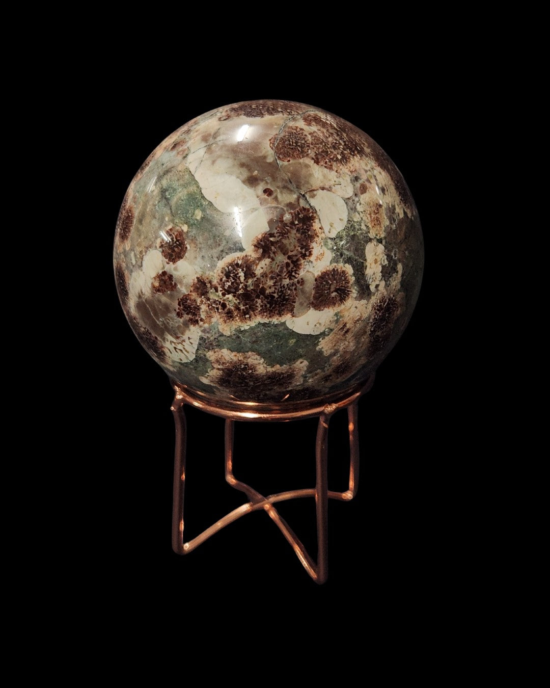 Round Sphere Stand - Rose Gold