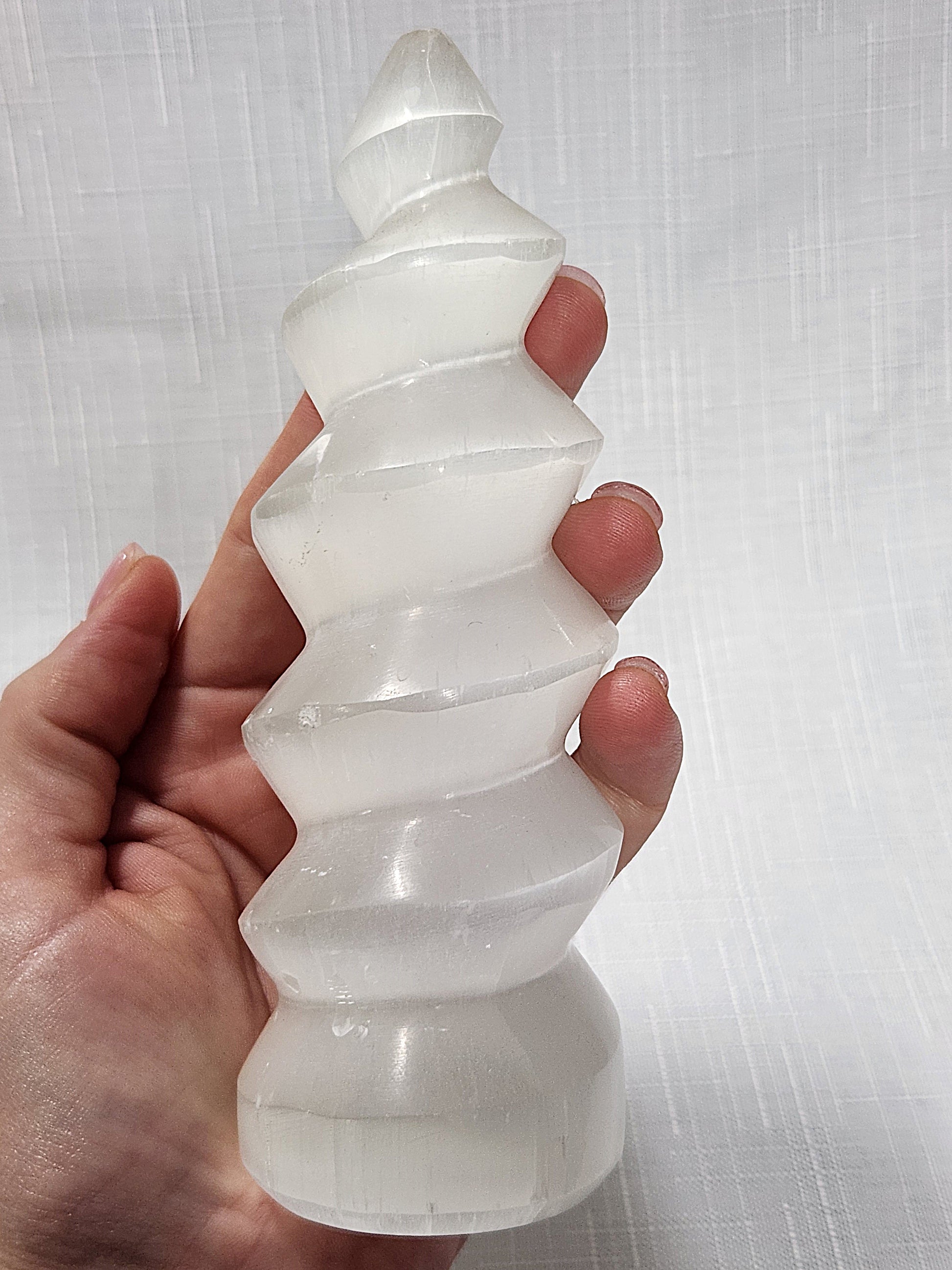 Selenite Spiral Tower