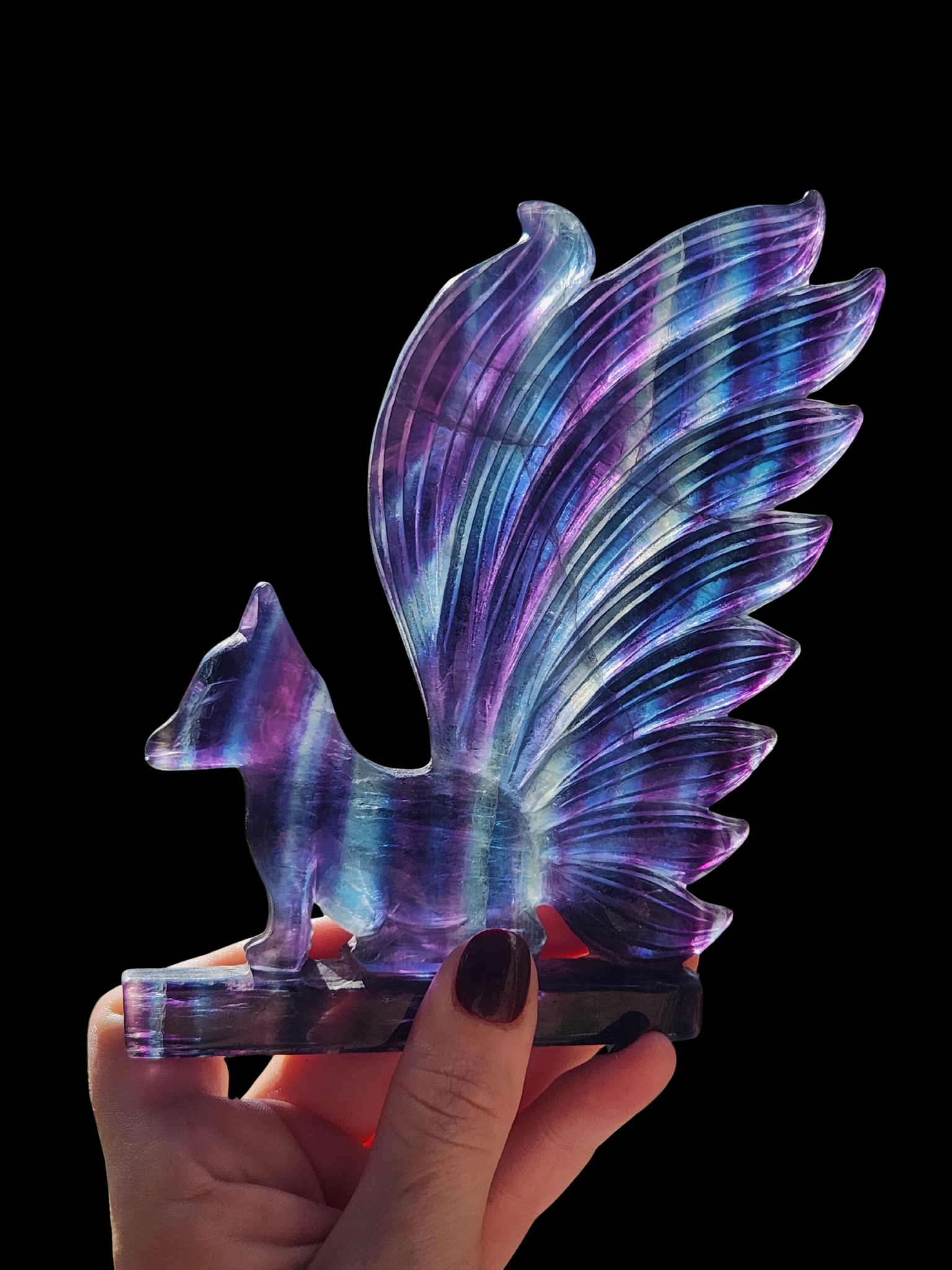Fox 9 Tails (Kitsune) - Fluorite