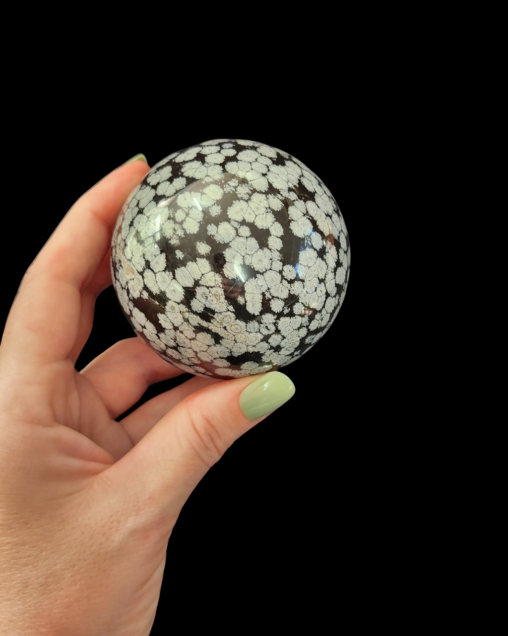 Sphere - Snowflake Obsidian