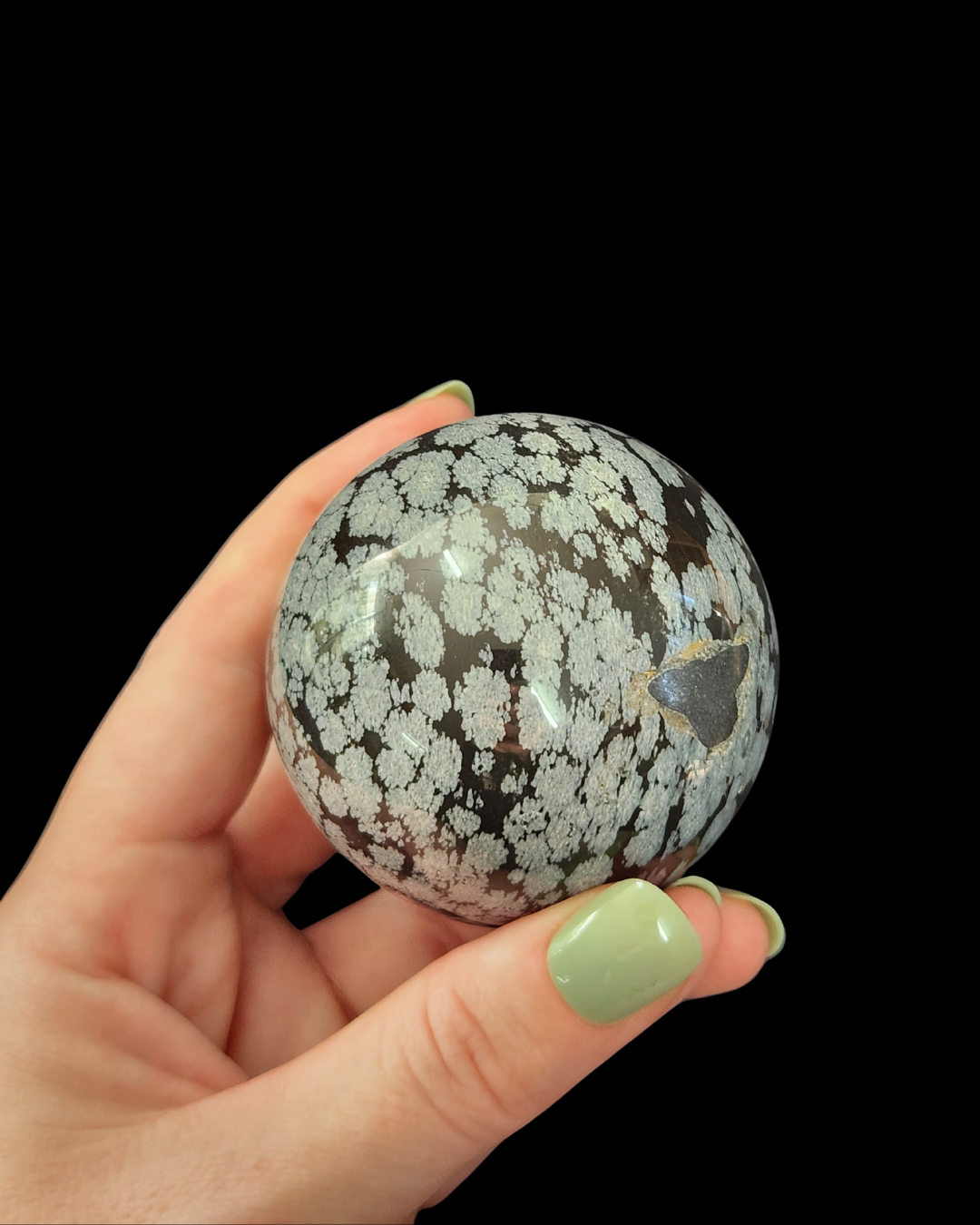 Sphere - Snowflake Obsidian