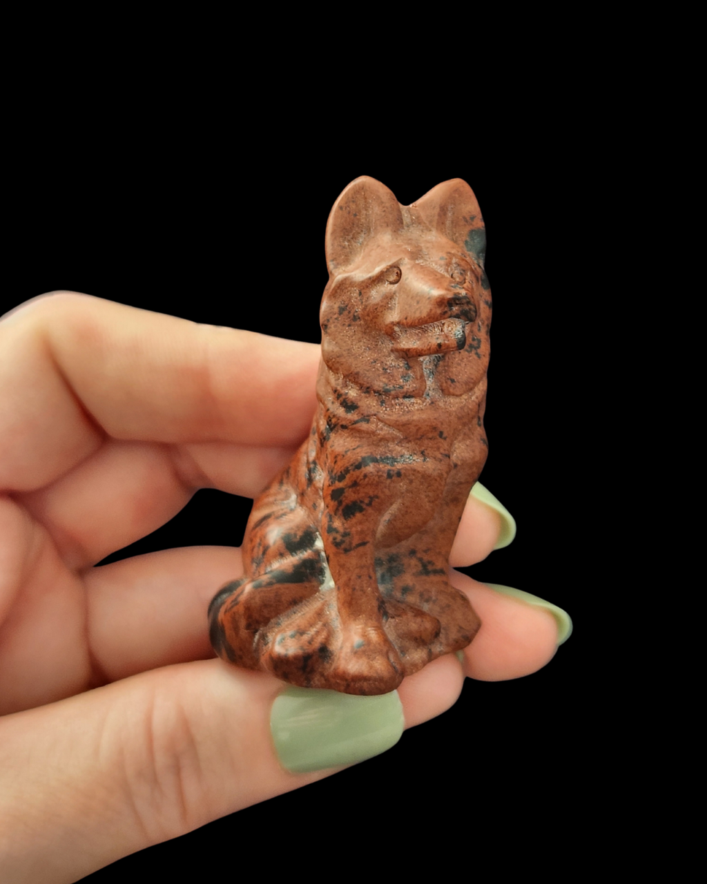 German Shephard - Mahogany Obsidian