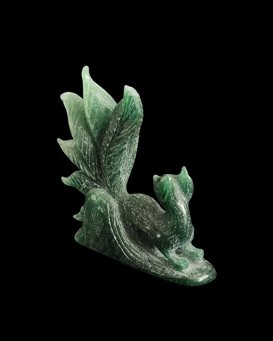 Fox 9 Tails (Kitsune) - Green Adventurine