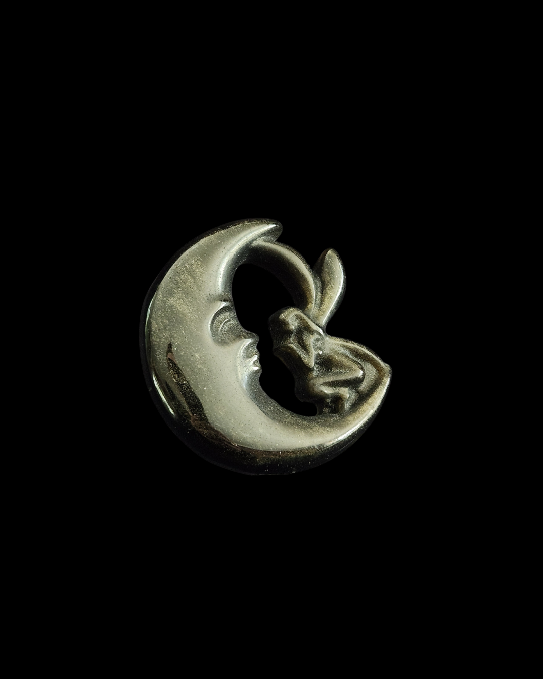 Fairy & Moon - Gold Obsidian